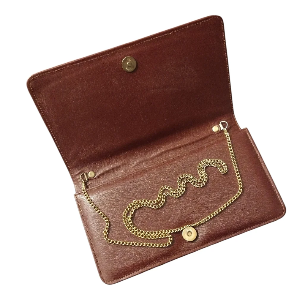 Vintage Rare Wine Gucci Purse W/Chain Strap - Picture 2 of 9